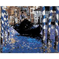 Zuty - Painting by Numbers - Grand Canal in Venice (Édouard Manet), 80X100 Cm, Canvas+Frame - Painting by Numbers