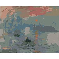 Zuty - Painting by Numbers - Impression, Sunrise (Claude Monet), 80X100 Cm, Canvas+Frame - Painting by Numbers