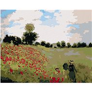 Zuty - Painting by Numbers - Wolf Poppies (Claude Monet), 40X50 Cm, Canvas+Frame - Painting by Numbers