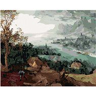 Zuty - Painting By Numbers - Landscape With Sower (Pieter Bruegel), 40X50 Cm, Canvas+Frame - Painting by Numbers