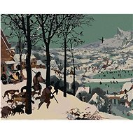 Zuty - Painting by Numbers - Hunters in the Snow (Pieter Bruegel), 40X50 Cm, Canvas+Frame - Painting by Numbers