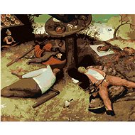 Zuty - Painting by Numbers - In the Land of the Pecivals (Pieter Bruegel), 80X100 Cm, Canvas+Frame - Painting by Numbers