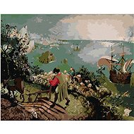 Zuty - Painting by Numbers - The Fall of Icarus (Pieter Bruegel), 80X100 Cm, Canvas+Frame - Painting by Numbers