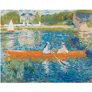 Zuty - Painting by Numbers - Ride on the Seine (Pierre-Auguste Renoir), 40X50 Cm, Canvas+Frame - Painting by Numbers