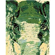 Zuty - Painting by Numbers - Painted Abstract Elephant, 40X50 Cm, Canvas+Frame - Painting by Numbers