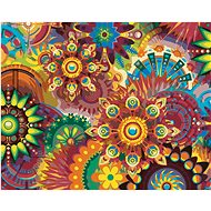 Zuty - Painting by Numbers - Colorful Mandalas, 40X50 Cm, Canvas+Frame - Painting by Numbers