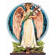 Zuty - Painting by Numbers - Decorative Woman Angel, 40X50 Cm, Canvas+Frame - Painting by Numbers