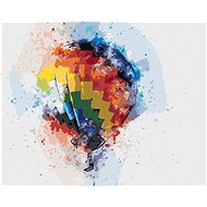 Zuty - Painting by Numbers - Colored Hot Air Balloon, 40X50 Cm, Canvas+Frame - Painting by Numbers