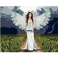 Zuty - Painting by Numbers - Angel Woman and Storm, 40X50 Cm, Canvas+Frame - Painting by Numbers