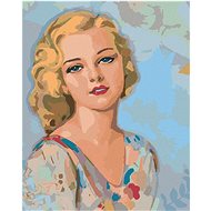 Zuty - Painting by Numbers - Vintage Woman, 40X50 Cm, Canvas+Frame - Painting by Numbers