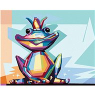Zuty - Painting by Numbers - Colored Frog With Crown, 40X50 Cm, Canvas+Frame - Painting by Numbers