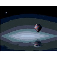 Zuty - Painting by Numbers - Hot Air Balloon Over the Ocean, 40X50 Cm, Canvas+Frame - Painting by Numbers