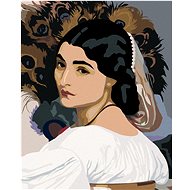 Zuty - Painting by Numbers - Black Haired Woman, 40X50 Cm, Canvas+Frame - Painting by Numbers