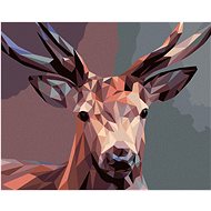 Zuty - Painting by Numbers - Deer Mosaic, 40X50 Cm, Canvas+Frame - Painting by Numbers