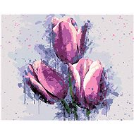 Zuty - Painting by Numbers - Painted Tulips, 40X50 Cm, Canvas+Frame - Painting by Numbers