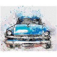 Zuty - Painting by Numbers - Painted Blue Car, 40X50 Cm, Canvas+Frame - Painting by Numbers