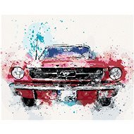 Zuty – Maľovanie Podľa Čísel – Auto Mustang, 80 × 100 cm, Plátno + Rám - Maľovanie podľa čísel
