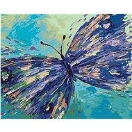 Zuty - Painting by Numbers - Purple Butterfly, 40X50 Cm, Canvas+Frame - Painting by Numbers