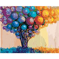 Zuty - Painting by Numbers - Tree Decorated with Balls, 40X50 Cm, Canvas+Frame - Painting by Numbers