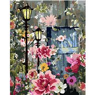 Zuty - Painting by Numbers - Spring Flowers on the Street, 40X50 Cm, Canvas+Frame - Painting by Numbers