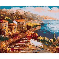 Zuty - Painting by Numbers - View from the Greek Harbour, 40X50 Cm, Canvas+Frame - Painting by Numbers