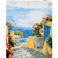Zuty - Painting by Numbers - Journey to the Sea on an Island, 40X50 Cm, Canvas+Frame - Painting by Numbers