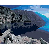 Zuty - Painting by Numbers - Reflecting Mountains, 40X50 Cm, Canvas+Frame - Painting by Numbers