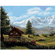 Zuty - Painting by Numbers - Cottage in Mountain Landscape, 40X50 Cm, Canvas+Frame - Painting by Numbers
