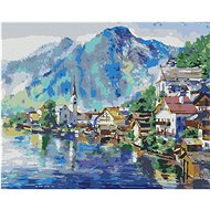 Zuty - Painting by Numbers - Landscape of an Austrian Village, 40X50 Cm, Canvas+Frame - Painting by Numbers