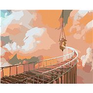 Zuty - Painting by Numbers - Rope Bridge Leading to the Hanging Lantern, 40X50 Cm, Canvas+Frame - Painting by Numbers