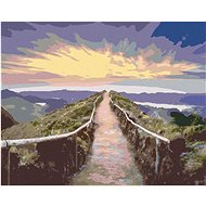 Zuty - Painting by Numbers - Path to the Lookout, 40X50 Cm, Canvas+Frame - Painting by Numbers