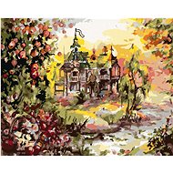 Zuty - Painting by Numbers - Fairy House, 40X50 Cm, Canvas+Frame - Painting by Numbers