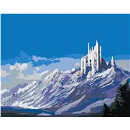Zuty - Painting by Numbers - Castle in the Mountains, 40X50 Cm, Canvas+Frame - Painting by Numbers