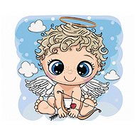 Zuty - Painting by Numbers - Cute Angel, 40X50 Cm, Canvas+Frame - Painting by Numbers