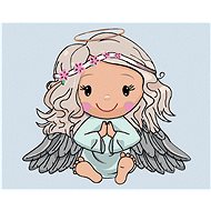 Zuty - Painting by Numbers - Baby Angel With Curls, 40X50 Cm, Canvas+Frame - Painting by Numbers