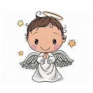 Zuty - Painting by Numbers - Baby Angel, 40X50 Cm, Canvas+Frame - Painting by Numbers