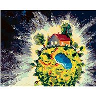 Zuty - Painting by Numbers - The Little Prince and His Planet, 40X50 Cm, Canvas+Frame - Painting by Numbers
