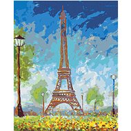 Zuty - Painting by Numbers - Eiffel Tower in Summer, 40X50 Cm, Canvas+Frame - Painting by Numbers