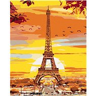 Zuty - Painting by Numbers - Eiffel Tower in Autumn Colours, 40X50 Cm, Canvas+Frame - Painting by Numbers
