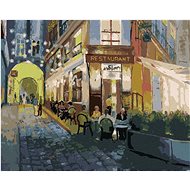 Zuty - Painting By Numbers - Restaurant In Paris, 40X50 Cm, Canvas+Frame - Painting by Numbers