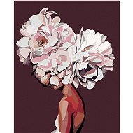 Zuty - Painting by Numbers - Abstract Floral Woman, 40X50 Cm, Canvas+Frame - Painting by Numbers