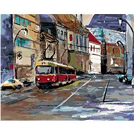 Zuty - Painting by Numbers - Ride Through Prague, 40X50 Cm, Canvas+Frame - Painting by Numbers