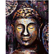 Zuty - Painting by Numbers - Buddha in Colours, 40X50 Cm, Canvas+Frame - Painting by Numbers