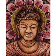 Zuty - Painting by Numbers - Orange Buddha, 40X50 Cm, Canvas+Frame - Painting by Numbers