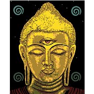 Zuty - Painting by Numbers - Buddha With Third Eye, 40X50 Cm, Canvas+Frame - Painting by Numbers
