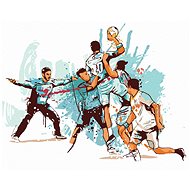 Zuty - Painting by Numbers - Handball, 40X50 Cm, Canvas+Frame - Painting by Numbers