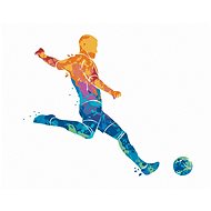 Zuty - Painting by Numbers - Footballer, 40X50 Cm, Canvas+Frame - Painting by Numbers