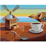 Zuty - Painting by Numbers - Surrealist Coffee - Inspiration by S. Dali, 40X50 Cm, Canvas+Frame - Painting by Numbers