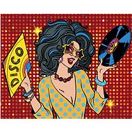 Zuty - Painting by Numbers - Pop-Art Disco Woman, 40X50 Cm, Canvas+Frame - Painting by Numbers