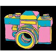Zuty - Painting by Numbers - Pop-Art Camera, 40X50 Cm, Canvas+Frame - Painting by Numbers